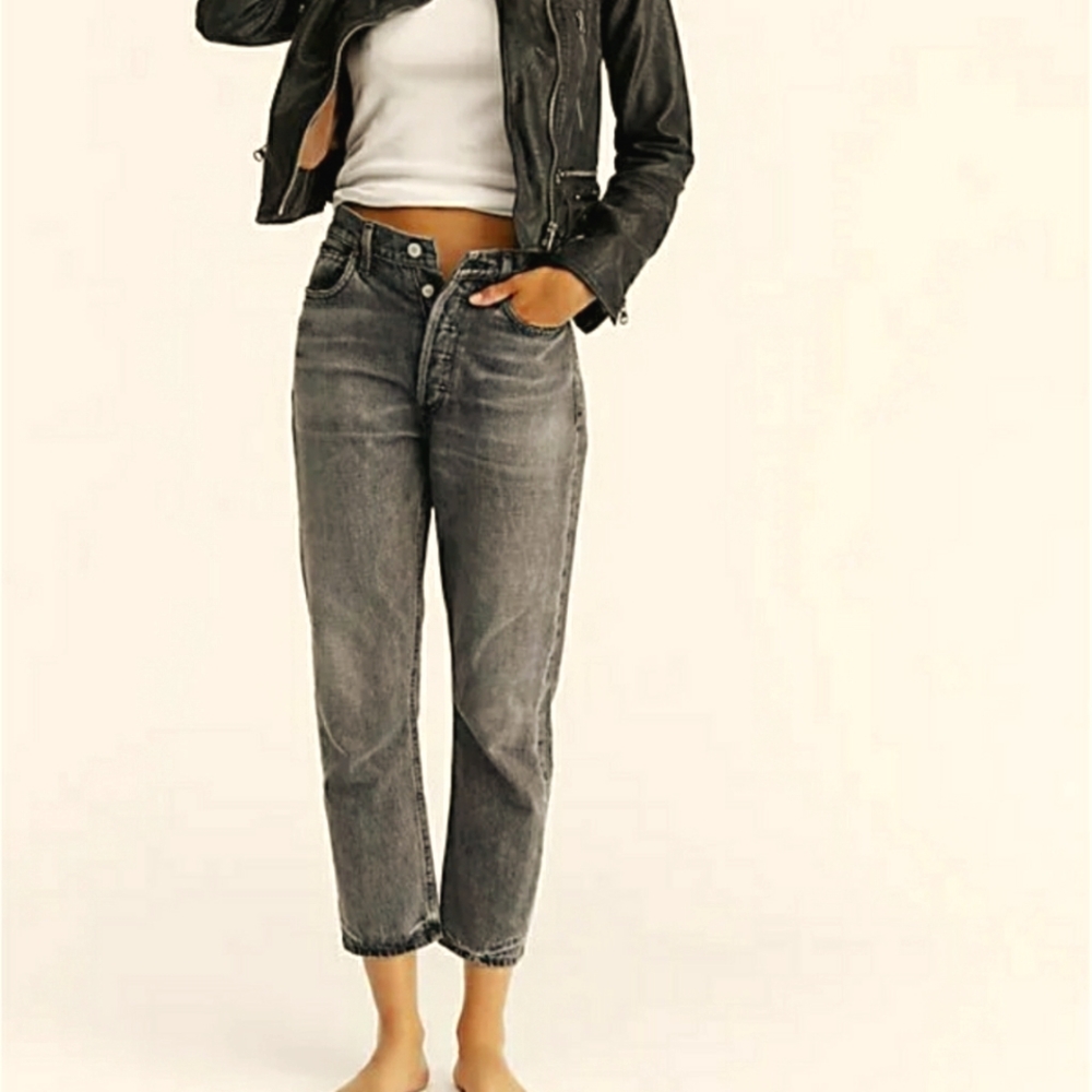 Levi's CT redone 501 button fly gray/black. Size 28